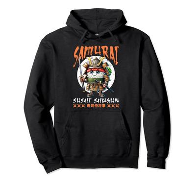 Japanese Samurai Sushi Food Graphic Hoodie for and Kids Men, Boys, Women,