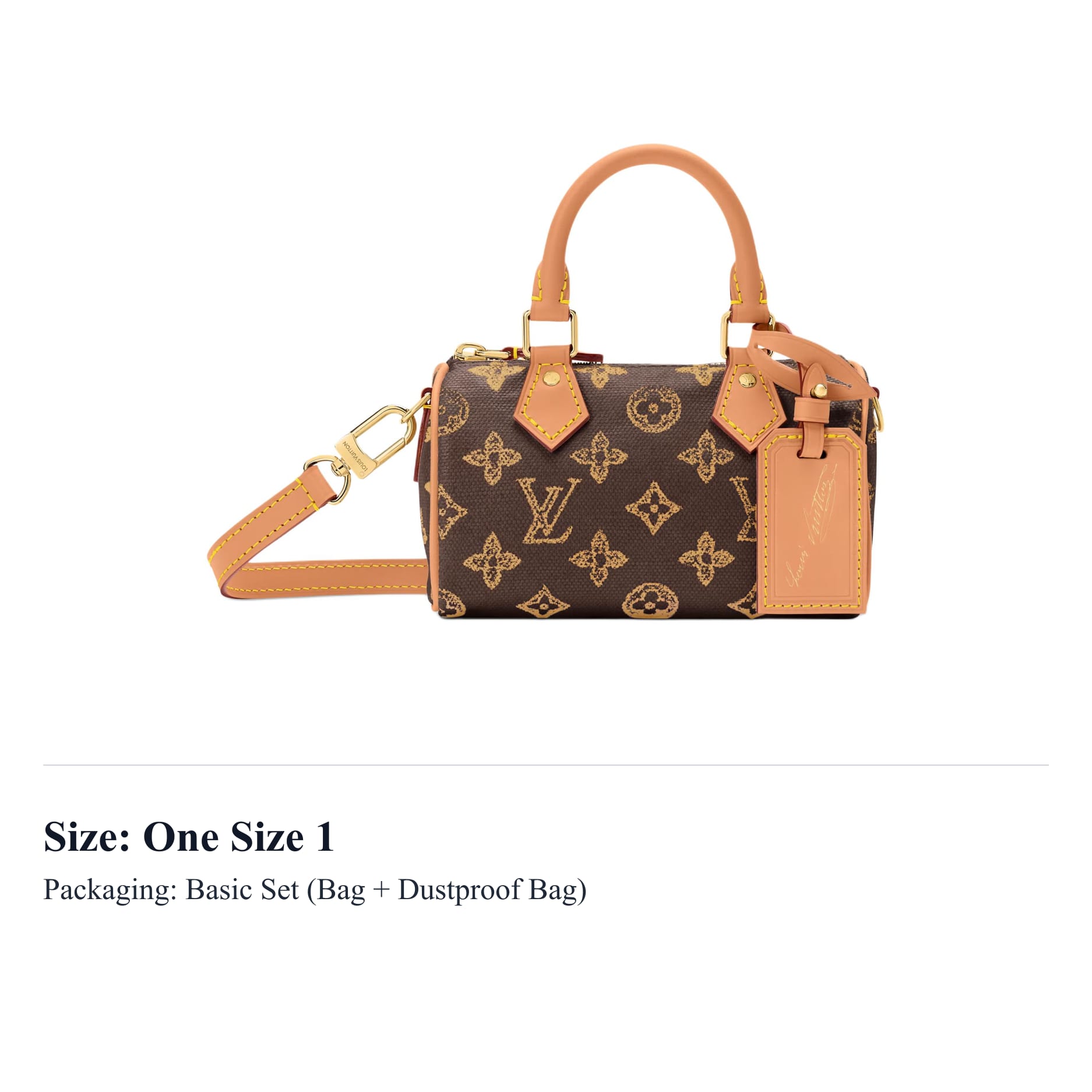 LOUIS VUITTON NANO SPEEDY Pārklāts audekla