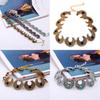 Bohemian Style Necklace Alloy Geometric Artificial Turquoise Jewelry For Casual And Gift Use