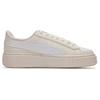 PUMA BASKET PLATFORM Canvas V2 Coverage Breathable Low top Skateboard Shoes Women's White 399699-02