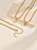 Stainless Steel New Wave Chokers Chain Necklaces for Women, Fashion Waterproof Elegant Collar Jewelry