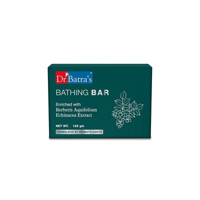 Dr. Batra's Bathing Bar 125g Pack of 1 for Soft Supple Skin, SLS Paraben Free, Cruelty Free Soap