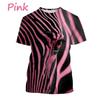 Zebra Pattern T Shirt Men's Cute Animals 3D Printed T-Shirts Summer Fashion Kids Women Casual Cool O Neck Loose Tees Tops