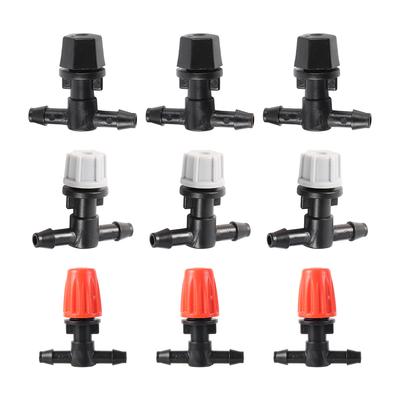 Adjustable Mist Nozzles With 4/7mm Hose Black Tee Joint Garden Irrigation Sprinklers Cooling Humidification Atomization Nozzles