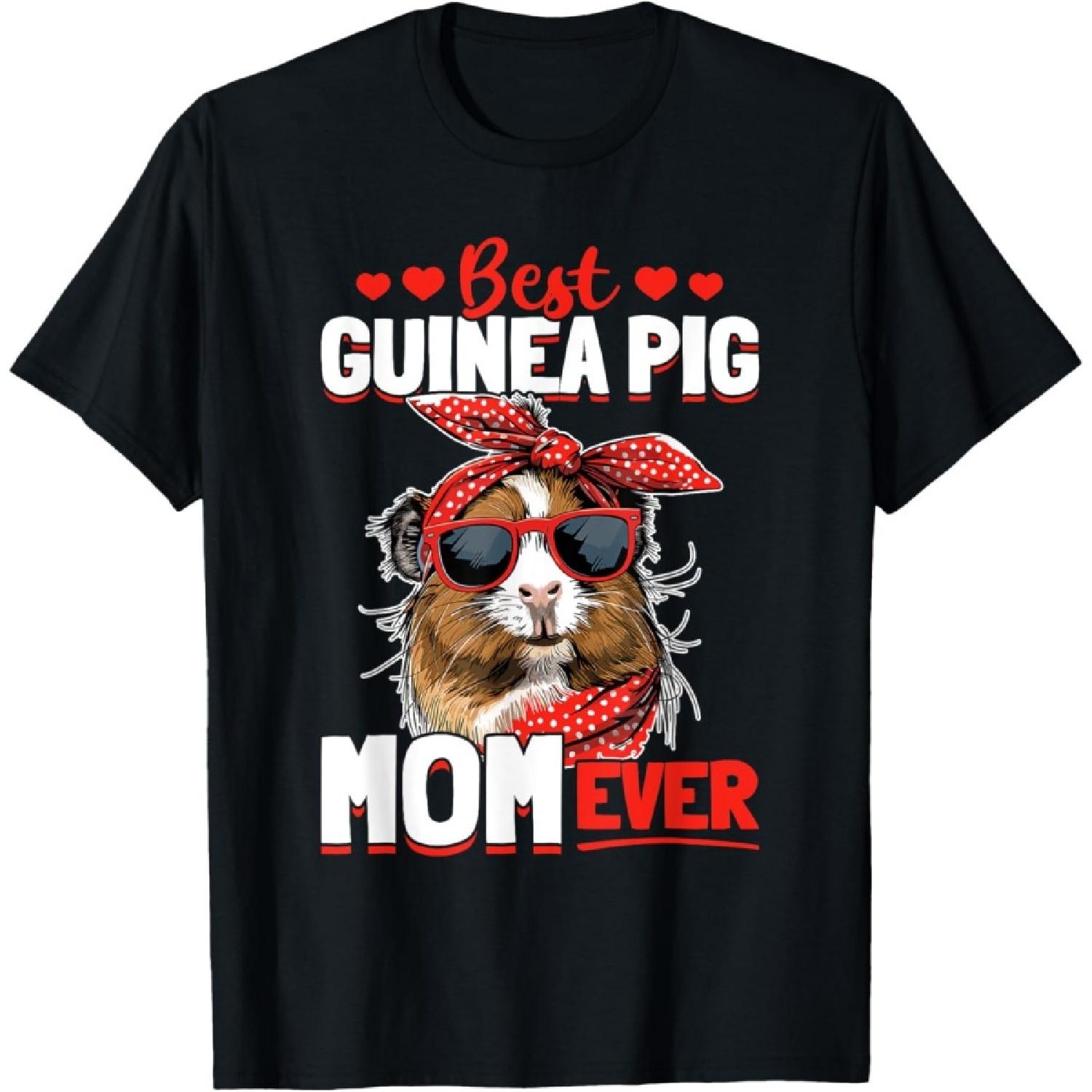 Funny Guinea Pig Pet Lover Rodent Animal Best Guinea Pig Mom T-Shirt(1) S