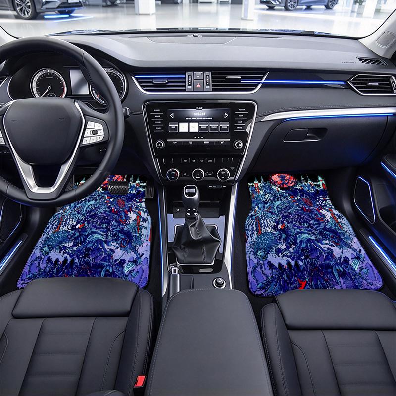 Game Black Car Floor Mats Full Coverage All-Season Car Mats, XPE Non-Slip And Wear-Resistant Mats Suitable for SUV Interiors, Textured Car Carpets