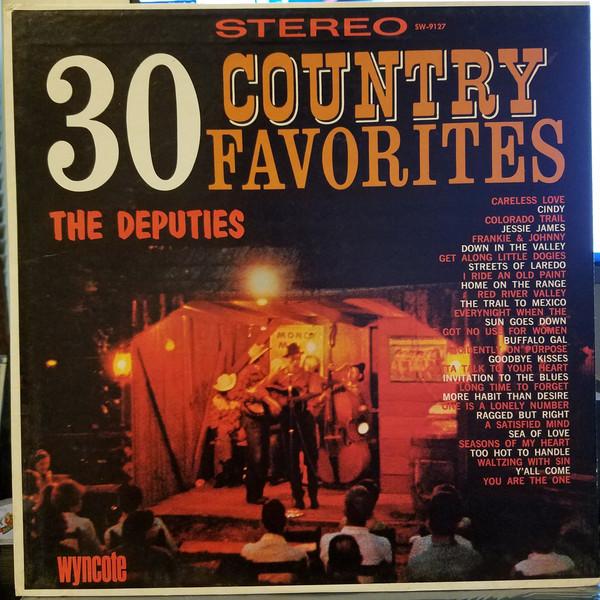 

LP Record DEPUTIES - 30 Country Favorites SW9127 Wyncote US Folk Used