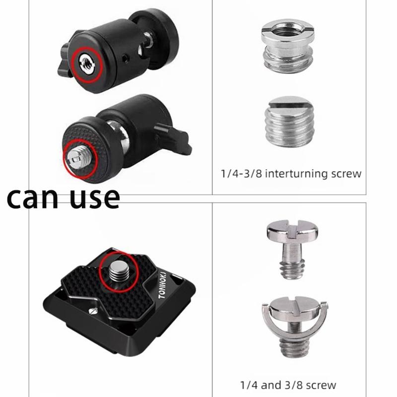 T Handle Screwdriver 1/4 3/8 Wrench Anti-slip High Hardness Alloy Steel for Camera Quick Release Plate Repair