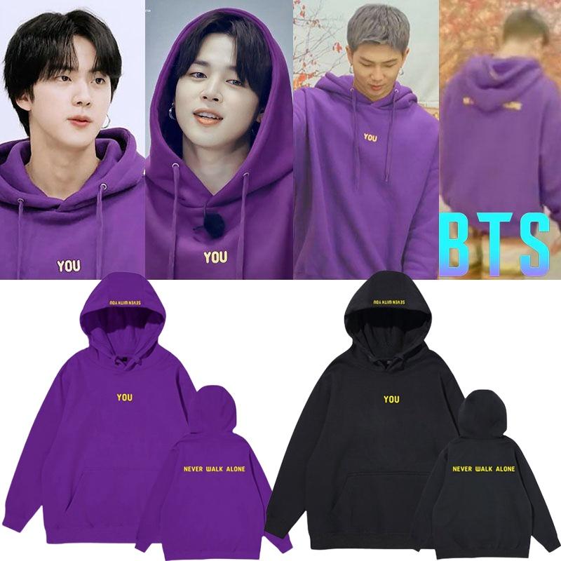 Bts Bangtan Boys Kpop Jimin Hoodie Sweatshirt J-hope Suga Rm Velvet Pullover