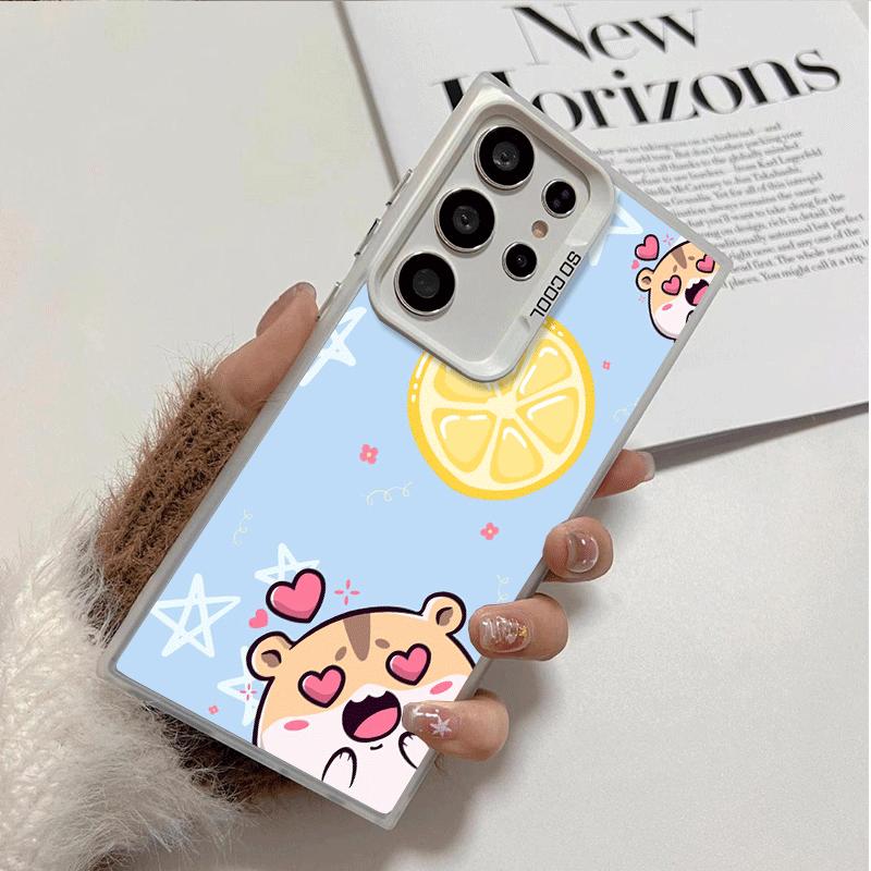 Cartoon Cute Hamster Shockproof Phone Case for Samsung Galaxy S26 Edge S25 Ultra S24 FE S23 Plus S21 Cover Anti Fall Fundas