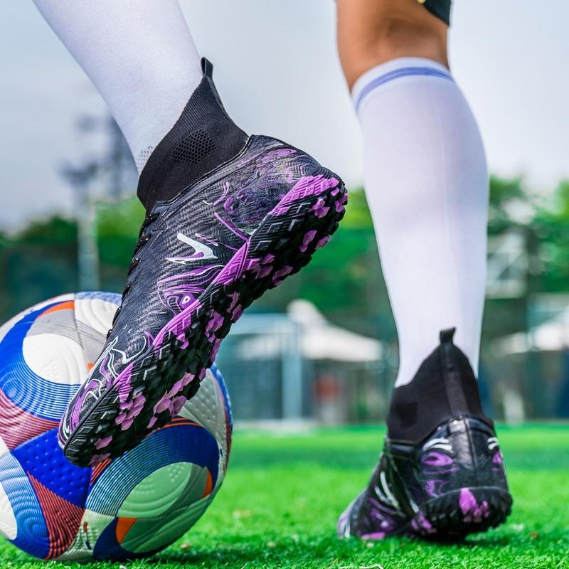 Size 34-46 Men/Women's Camouflage Football Boots Rubber Soft Sole Short Nail Artificial Turf Youth Children Football Shoes