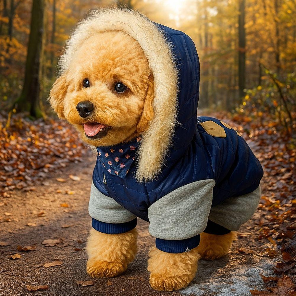 Wasserdichter Haustier Baumwollmantel Warme Winter Hundekleidung Hunde Overall Hundejacke für Hunde Welpen