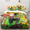 Chainsaw Man Bedding Lovely Anime Cartoon Twin Bedding Set 3 Piece Comforter Set Bed Duvet Cover Double King Cover Home Textile Tool