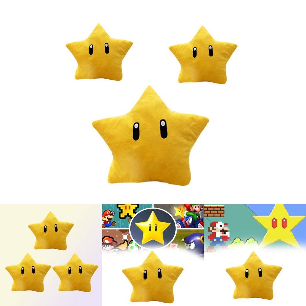 5 Point Star Mario Plushie Cute And Cuddly 30cm Figure