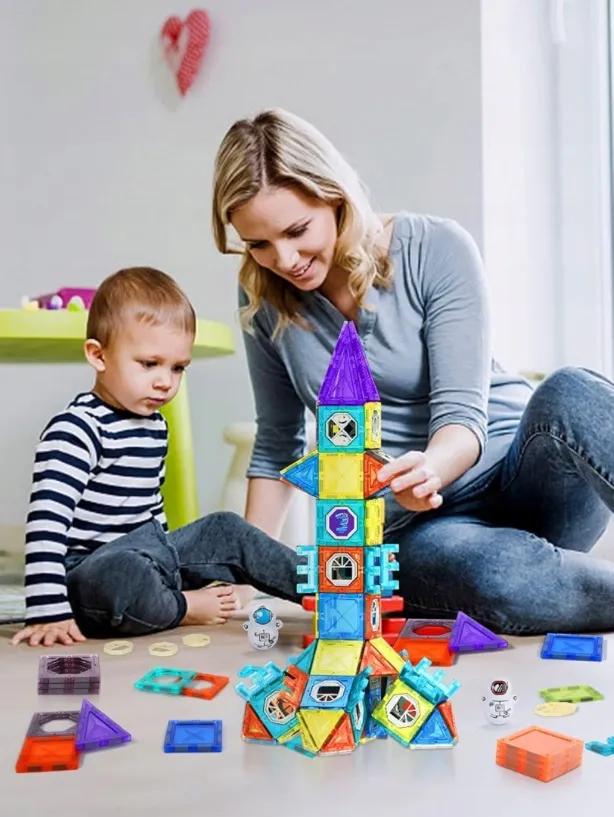 Magnetic Blocks For Children 3D Educational Large Smart Ball Track 138El