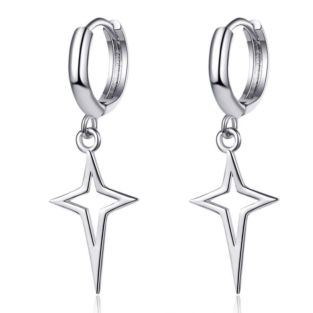 Trendy Unisex Star Earring Pendant with Hollow Design