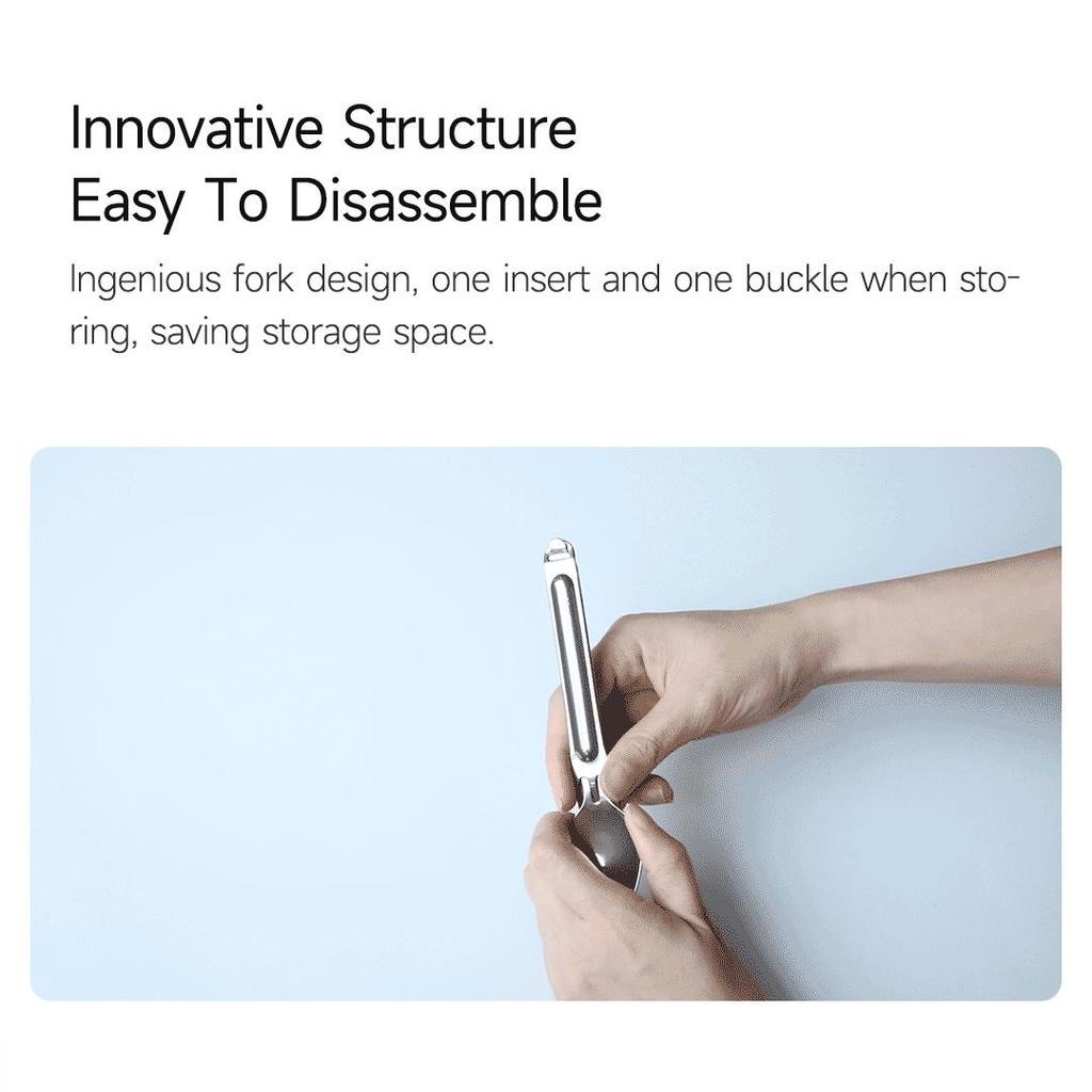 Xiaomi Nextool Cutlery Set 2Pcs/set Steel Knife Fork Spoon Family Travel Cutlery Portable Dinnerware With Storage Box Picnic Mini Tableware