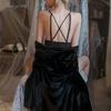 Xianyi Autumn and Winter Pajamas Women's Sexy Lace Deep V Comfortable Suspender Pajamas Open Back Temptation Loungewear Can Be Worn Outside 489