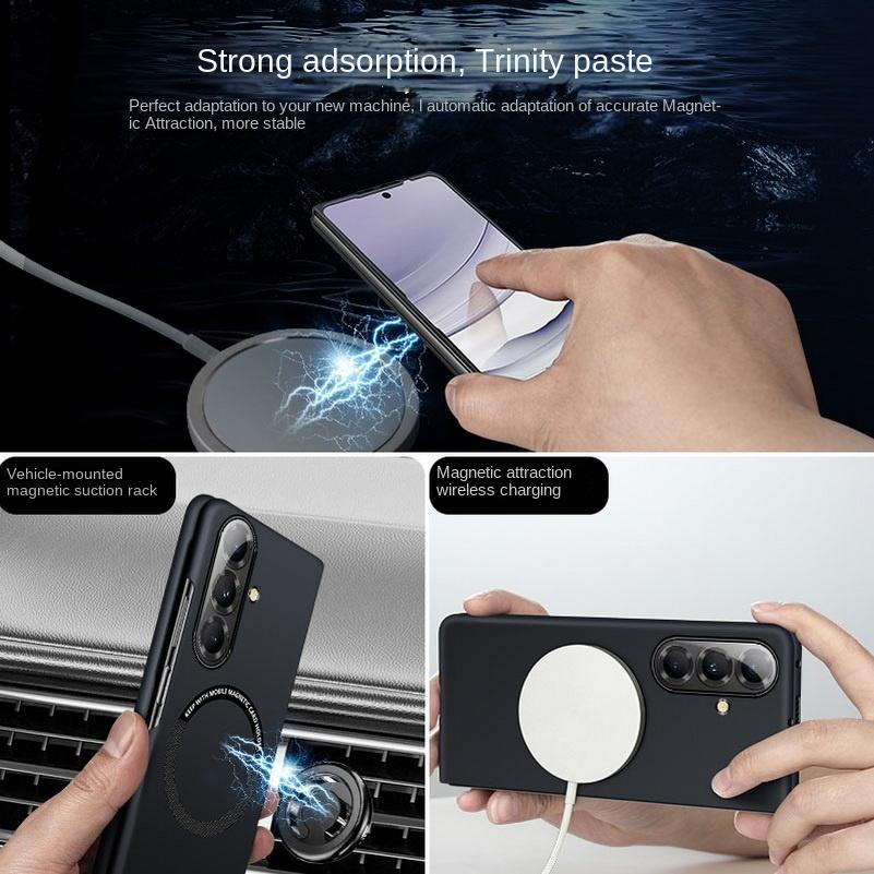 Luxury Ultra Slim Skin Feel Matte Hard PC Phone Case for Samsung Galaxy Z Fold 8 7 6 5 4 for Magsafe Shockproof Protection Cover