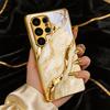 Gold Agate Texture Golden Phone Case For Samsung A50 A51 A52 A53 A54 A55 A56 A57 A71 A72 A73 A31 A32 A34 A36 37 30s Glass Cover