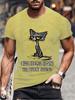 Novelty I Have Selective Hearing You Werent Selected Cat T Shirt Graphic Short Sleeve Husband Great Gifts Summer Fashion T-shirt