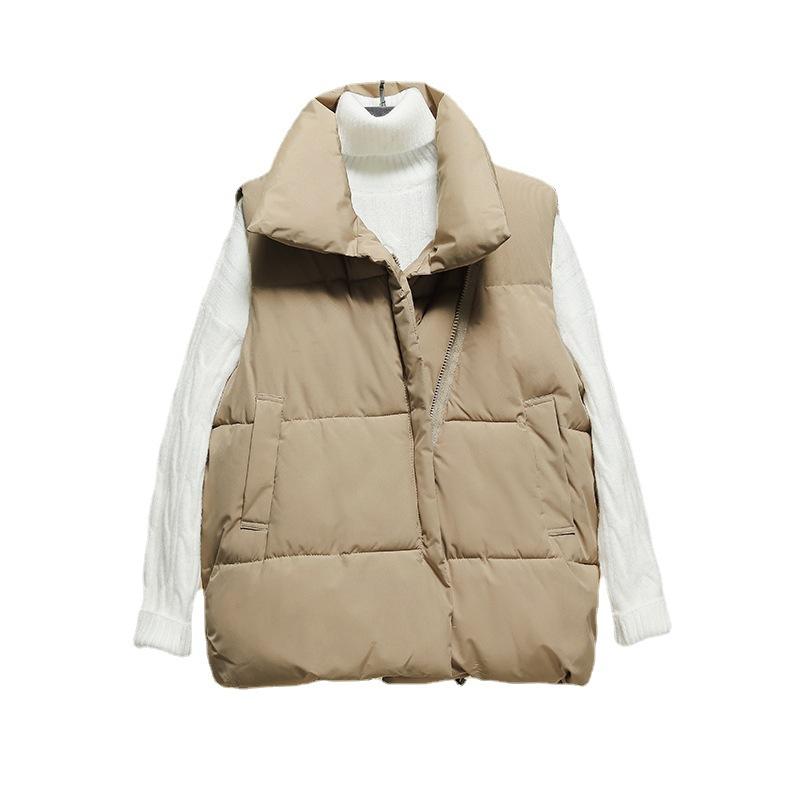 New cotton vest women's short autumn and winter down cotton clothes vest bread clothes