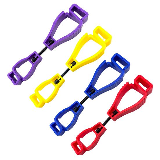 4Pcs Plastic Glove Clip Heavy Duty Outdoor Construction Work Glove Holder Multifunction Camping Hiking Glove Towel Hat Clamp Hanger Keeper Grabber