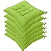 Chair Cushions - AIMOONSA - Green - 40x40x5 Cm - Set of 6 - Tufted 9/16