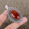 Carnelian Gemstone Handmade 925 Sterling Silver Jewelry Pendant 2.40" KKG-721