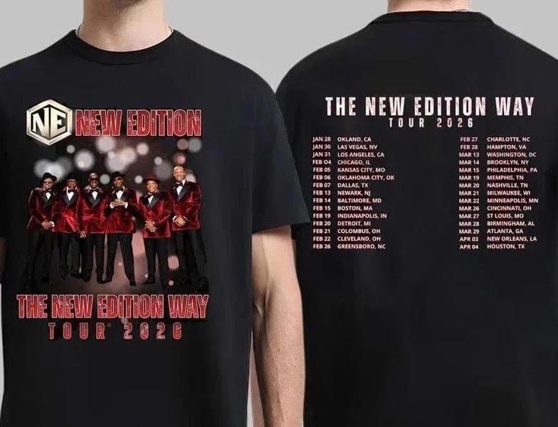 New Edition Way Tour 2026 Shirt, NE R&B Group Concert T-shirt 3XL