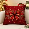 Santa Claus Christmas Pillow Cover Cartoon Print Throw Pillow Case New Cushion Cover  Holiday