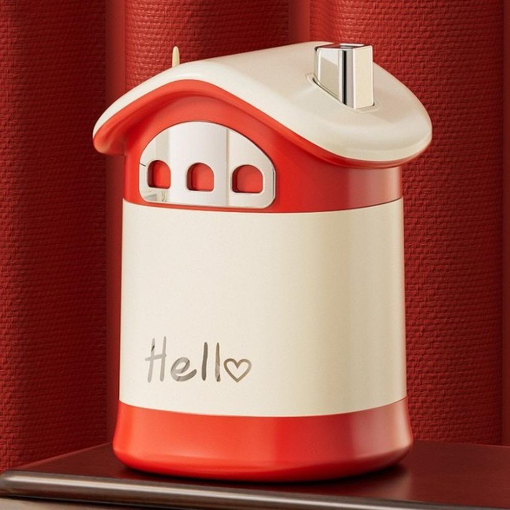 Pops Up Automatic Toothpick Holder Detachable Toothpick Dispenser Toothpick Storage Box  Home Use серебряный