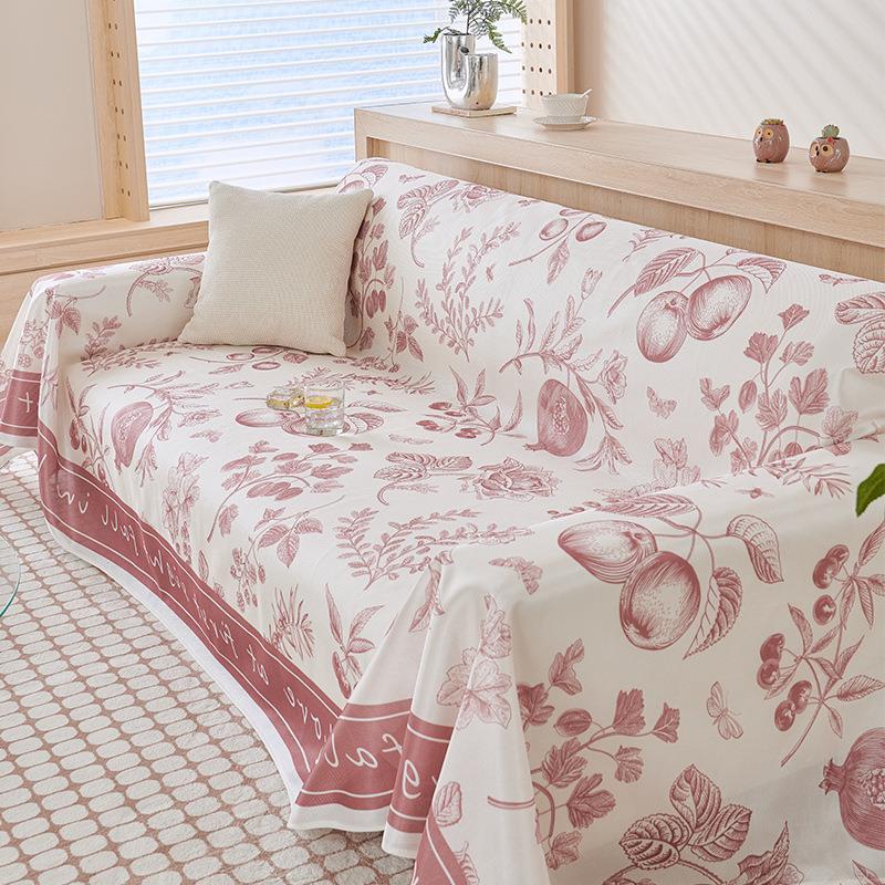 

Прохладный ледяной шелк в художественном стиле, ткань для покрытия дивана, летняя и летняя маленькая освежающая диванная подушка, можно использовать для покрытия диванных салфеток 180*130CM