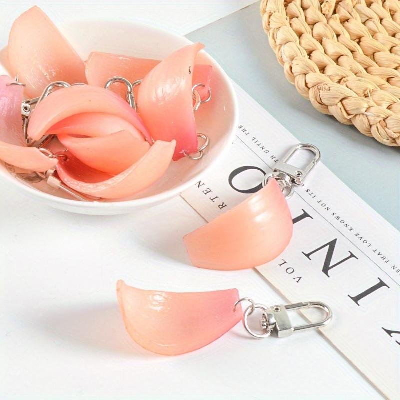 4PCS Simulation Vegetable Onion Slice Key Chain Personality Creative Bag Pendant Funny Entertainment Props Gift