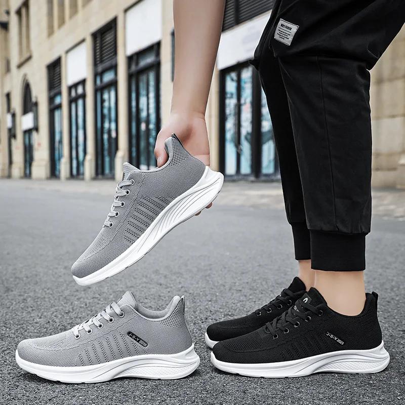 Shoes Men's Autumn New Mesh Breathable Single Shoes Soft-soled Casual Wear Resistant Mesh Shoes