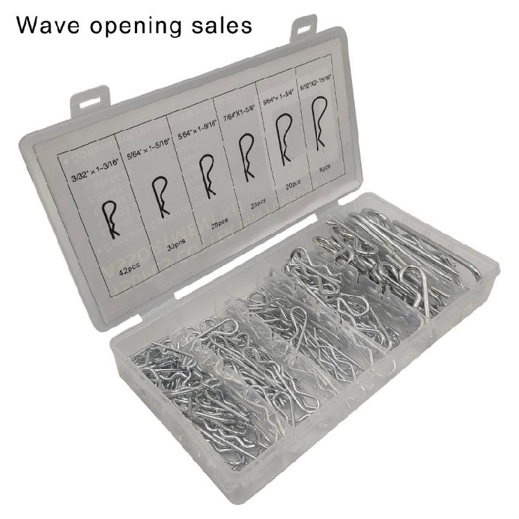 150Pcs Spring Steel Safety Split Clip Replacement Retainer Pins Retaining Pins Tractor Cotter Pins Easy Installation