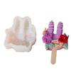 Silicone Popsicles Maker Flower Shape Popsicles Molds Ice Cream Molds Silicone Texture Dessert Supplies for Dessert