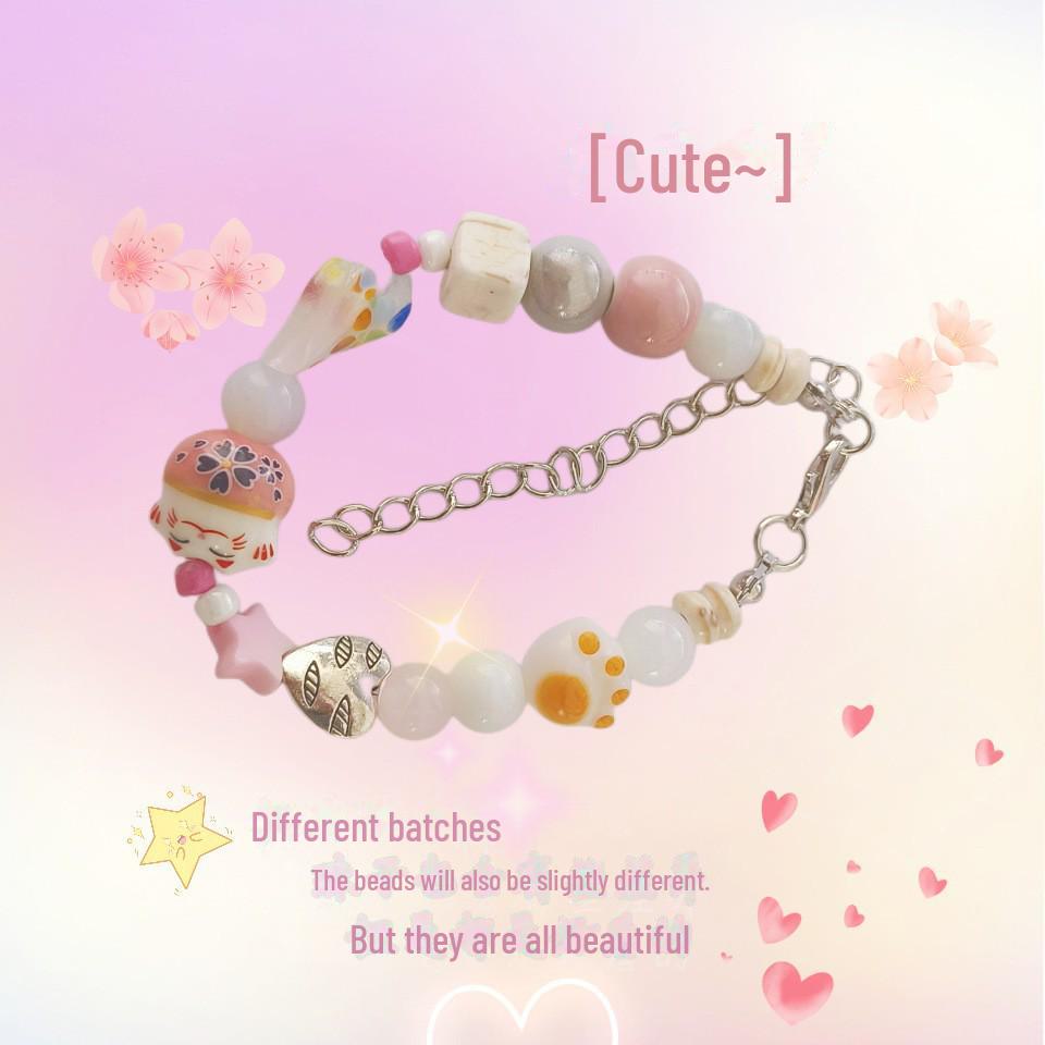 2025 Trendy Handmade Beaded Bracelet for Women - Sweet, Versatile, and Exquisite Jewelry