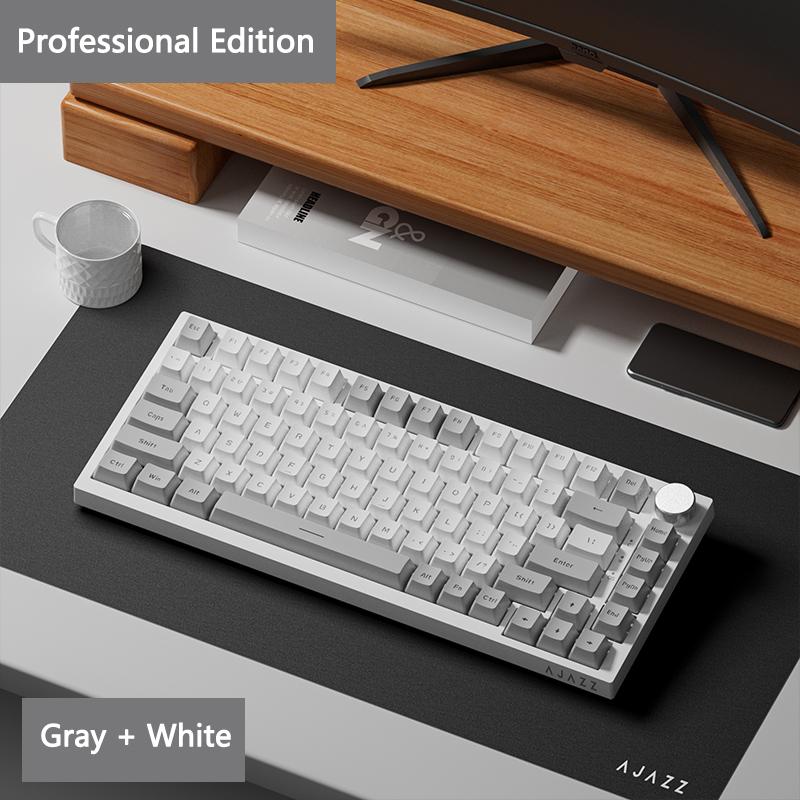 Ajazz AK820pro trådløs bluetooth tri-mode mekanisk tastatur tilpasset 75 hot swappable pakning gaming