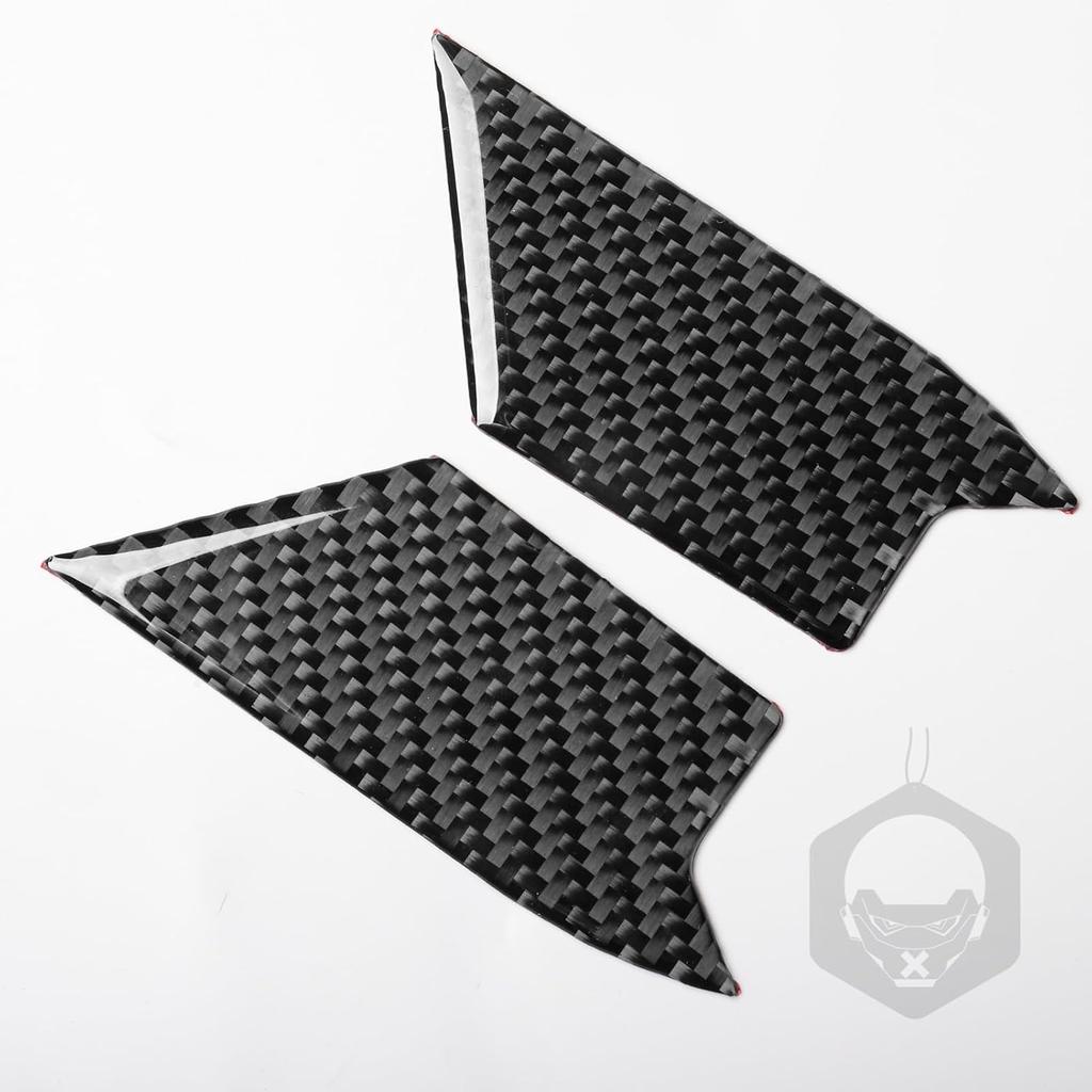 Real Carbon Fiber Car Interior Door Bowl Cover Trim Stickers Compatible with Volkswagen VW Golf 8 8.5 MK8 GTI 2021 2022 2023 Auto Accessories Decals