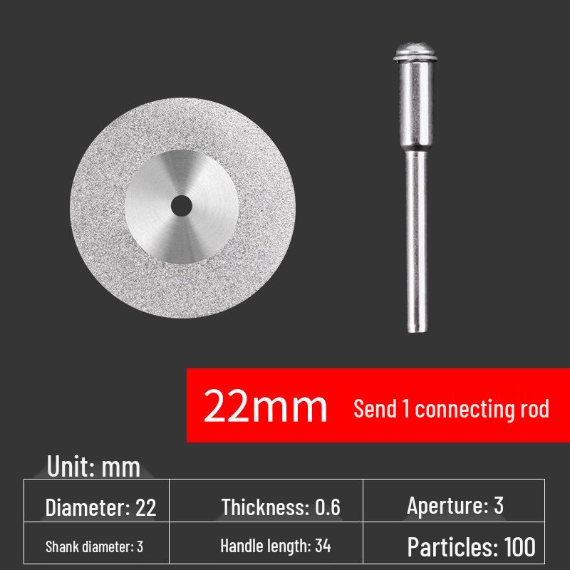 Diamond Blade for Jade, Ceramic, and Glass Cutting - Toothless Saw for Grout Cleaning and Gap Filling with Electric Grinder