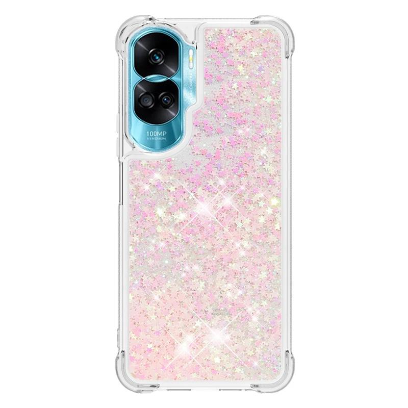 For Honor 90 Lite Case Cartoon Painted Pattern Quicksand Liquid Cover For Huawei Honor 90 Lite Honor90 90Lite Phone Case Fundas