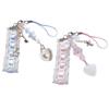 Trendy Lace Ribbon Key Rings Pendant Heart Pendant Key Chains Beaded Accessories