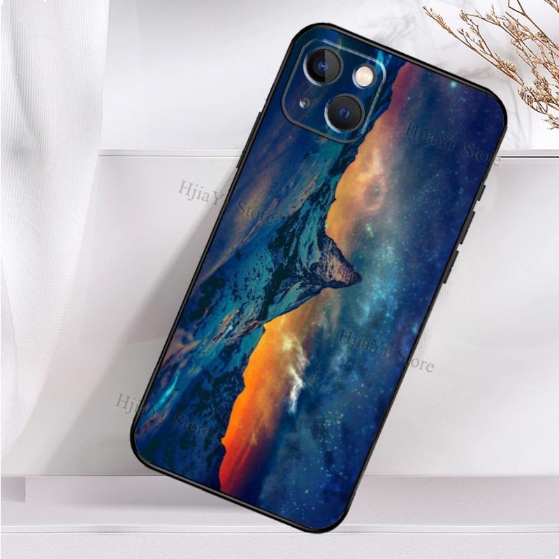 Zermatt Matterhorn Swiss Mountain Soft Cover For iPhone 11 14 12 Pro X XS XR 7 8 Plus SE 2020 13 Pro Max Shockproof Phone Case