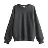 Casual Temperament Relaxed Waffle Crew Neck Japanese Simple Solid Color Sweater Man
