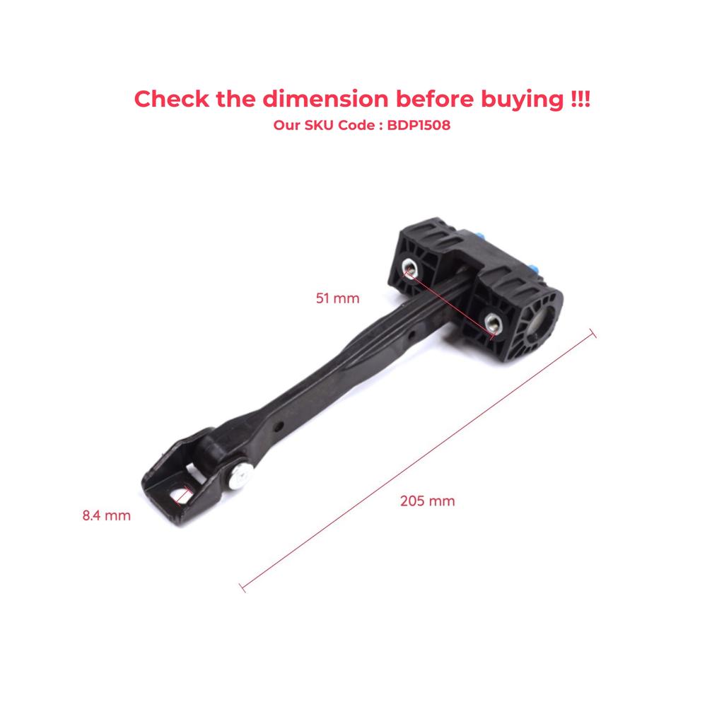 EDP1508 Vordertür Stopper Check Baugruppe Begrenzerband für Q7 SQ7 MK2 II 4M 2015-On 4M0837249