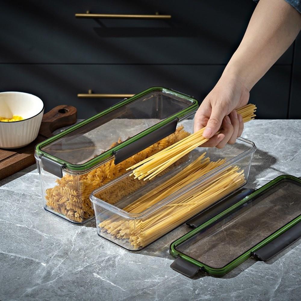 Kitchen Pasta Storage Box Sealed Large Capacity Storage Box with Cover Cereal Preservation Food Container