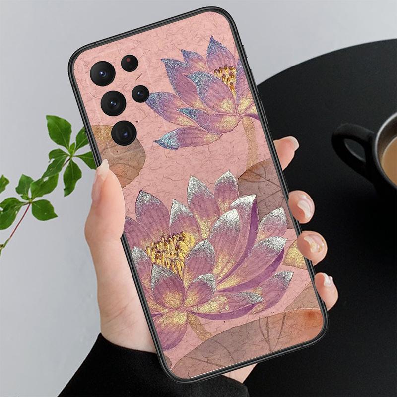 

Phone Case For Samsung A17 A55 A16 A56 A35 A15 A53 A54 A33 A34 A25 A05S A52 A52S A07 A26 A06 Lotus Flower A15