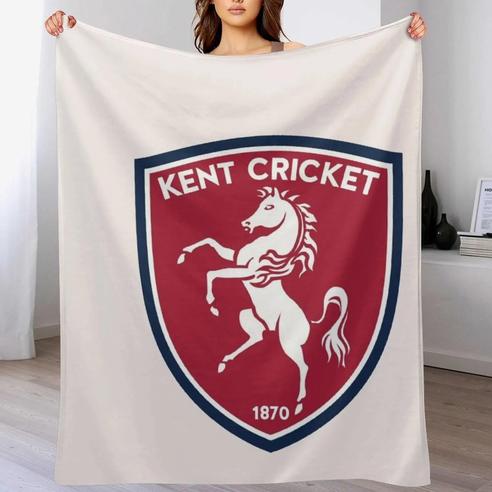 

kent County Cricket Club Throw Blanket Multi Purpose Soft Warm Blanket for Home Travel 102x76cm(40x30in)