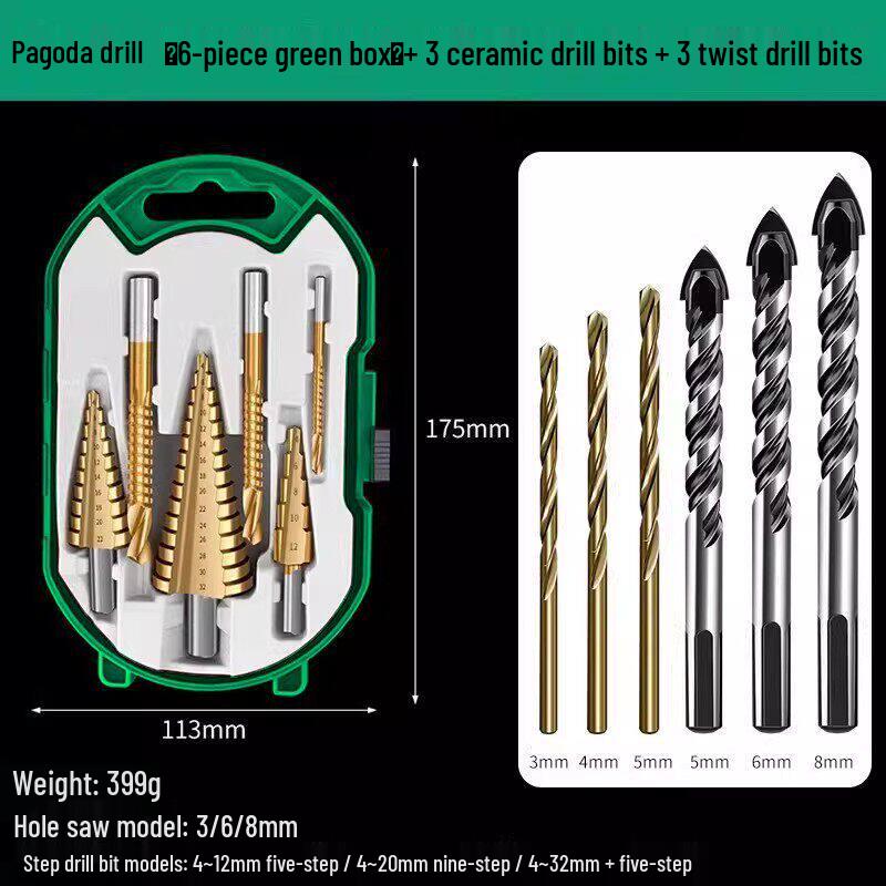 Cobalt Hole Opener for Serrated Alloy Step Drill Bit, Stainless Steel Multi-functional Hole Expander